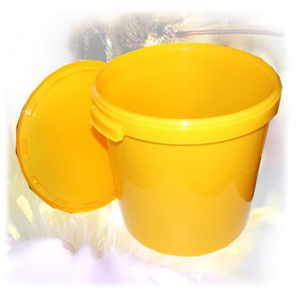 Nádoba na med - žlutá - 40kg - plast